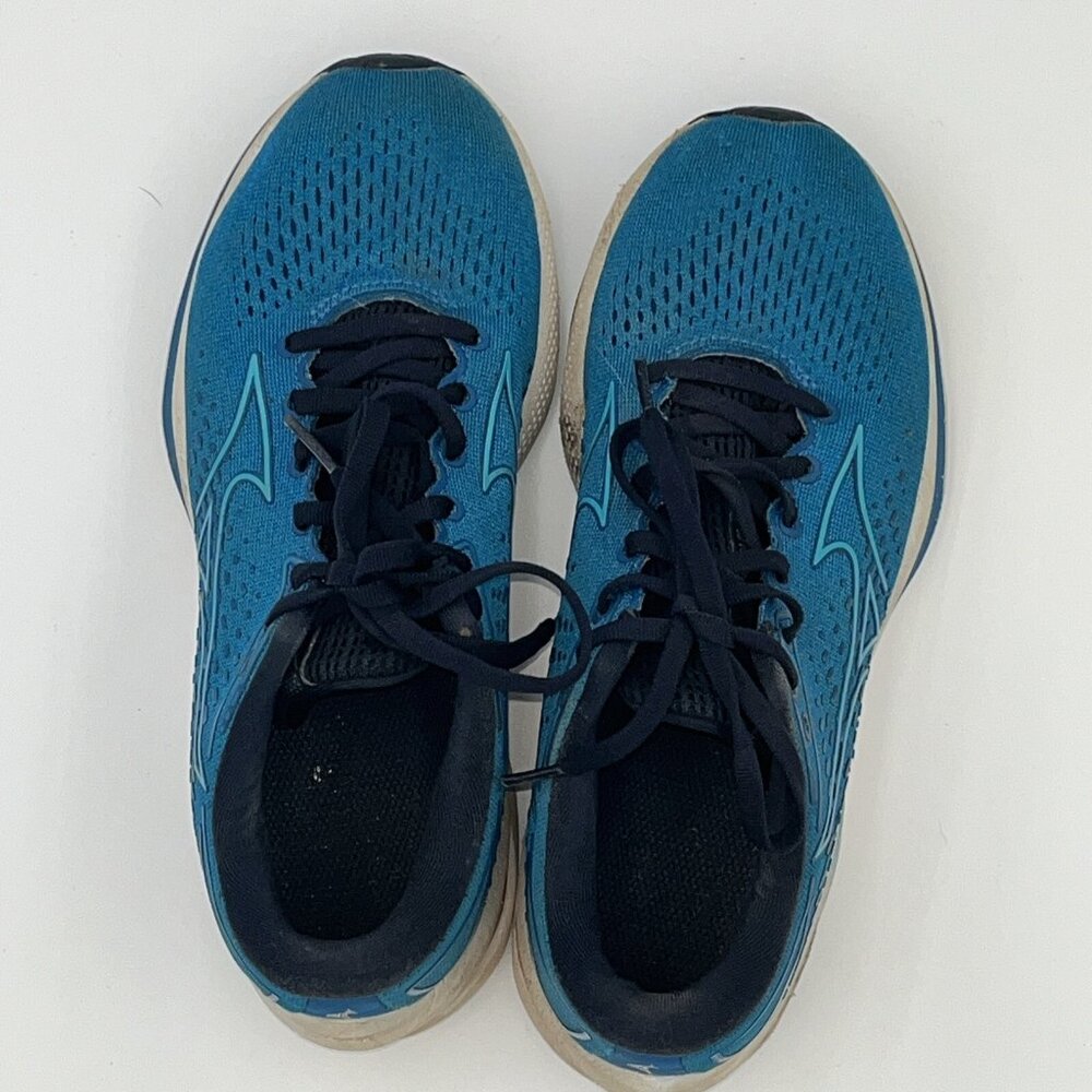 Mizuno Wave Rider 25 Imperial Blue Running Shoes Womans Size 7 Sneaker Laced